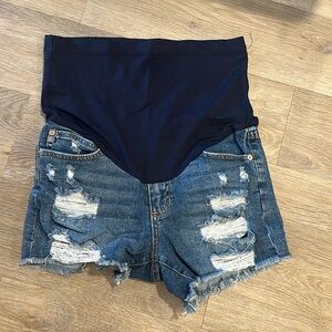 Pinkblush Maternity Jean Shorts (S)